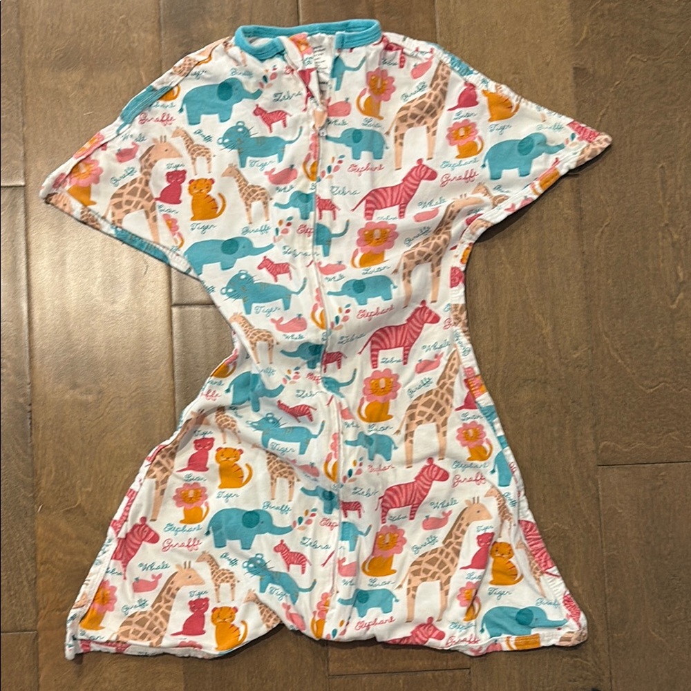 Colorful Animal Print Baby Onesie